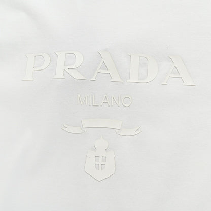 Prada T-Shirt - White with Subtle Branding