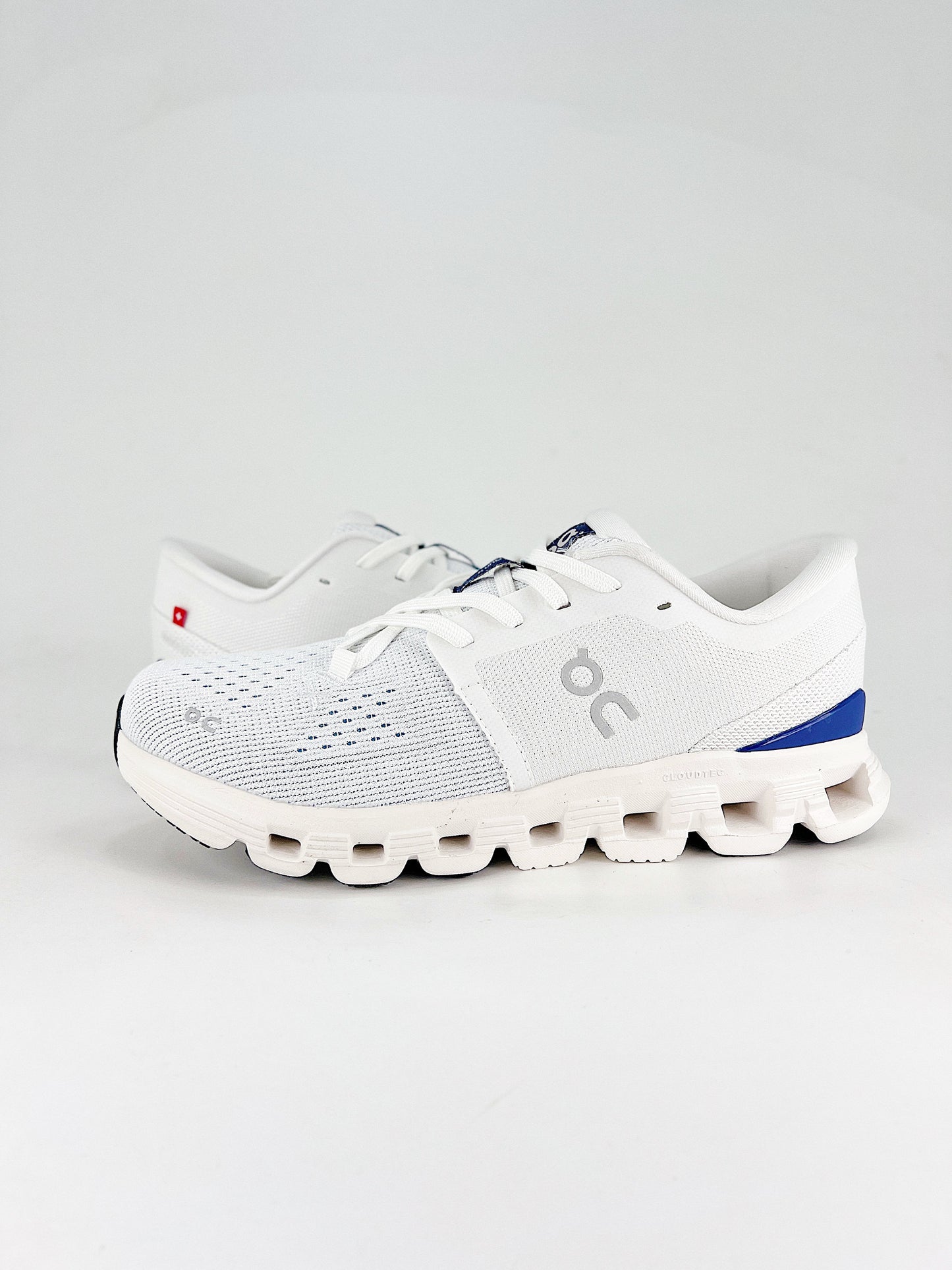 On Low-Top in White/Blue: Coastal Clarity