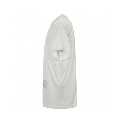 Balenciaga White T-Shirt with Label Detail