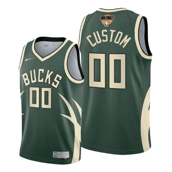 CUSTOM 2021 FINALS MILWAUKEE BUCKS EARNED EDITION JERSEY - Prime Reps