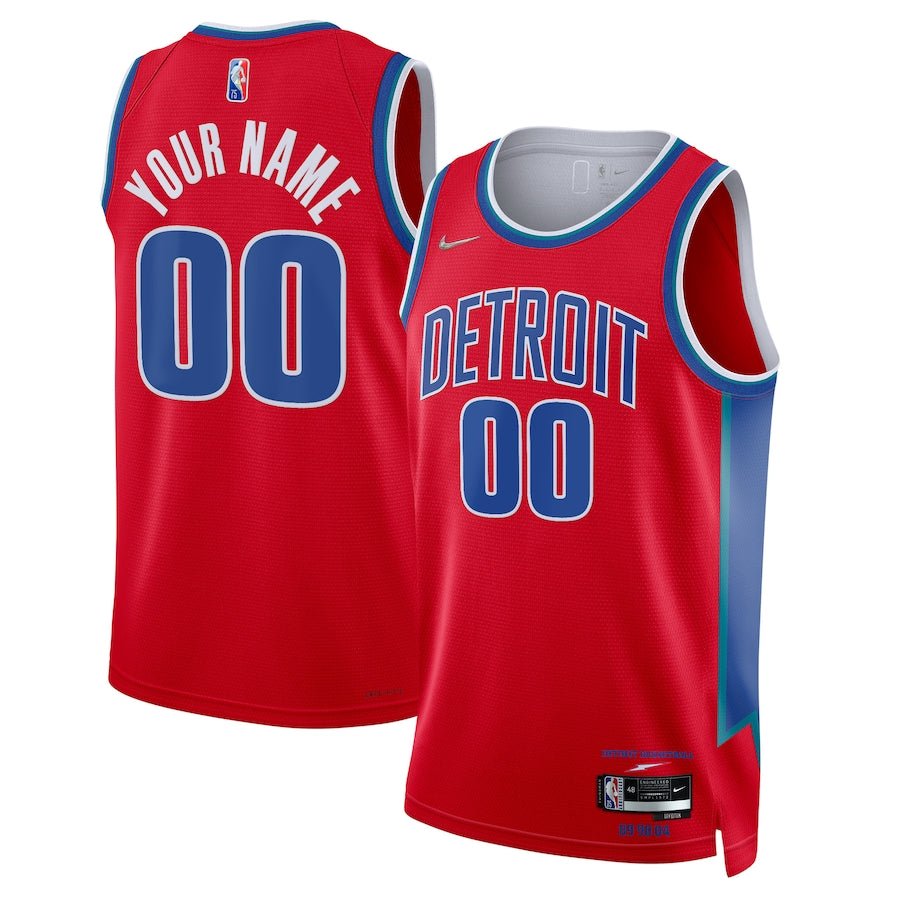 CUSTOM DETROIT PISTONS 2021-22 CITY EDITION JERSEY - Prime Reps