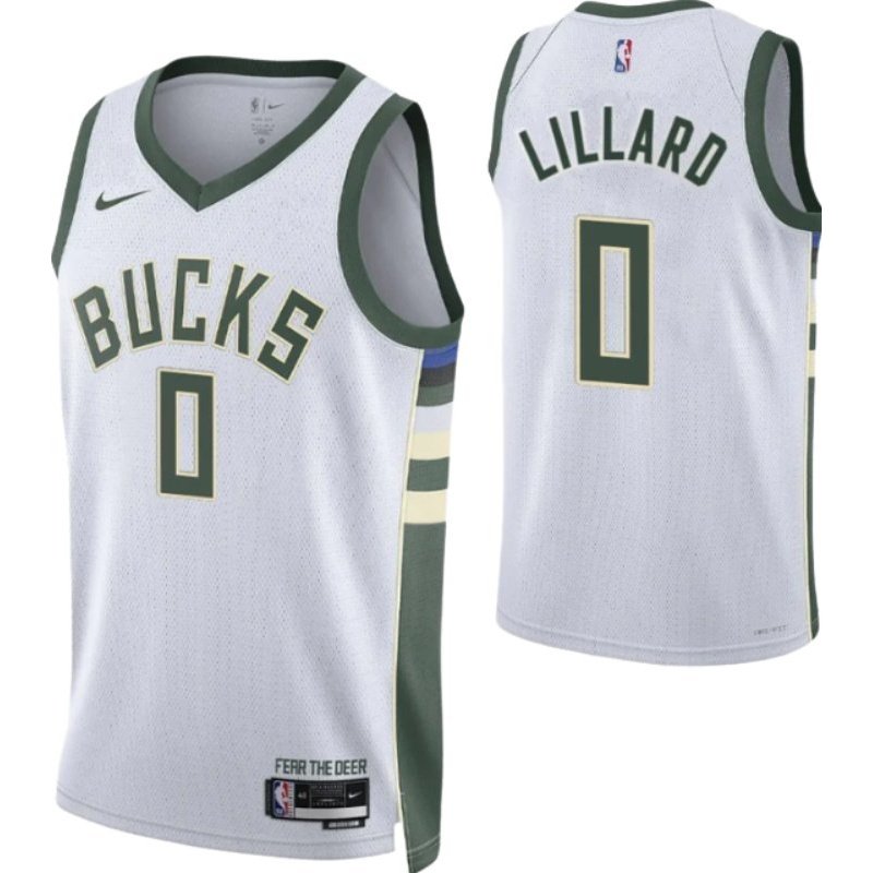 DAMIAN LILLARD MILWAUKEE BUCKS ASSOCIATION JERSEY - Prime Reps