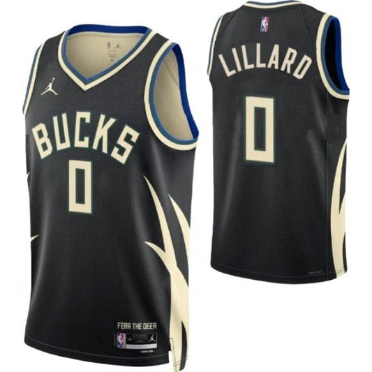 DAMIAN LILLARD MILWAUKEE BUCKS STATEMENT JERSEY - Prime Reps