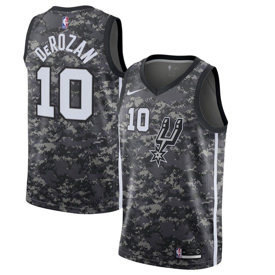 DEMAR DEROZAN SAN ANTONIO SPURS CAMO JERSEY - Prime Reps