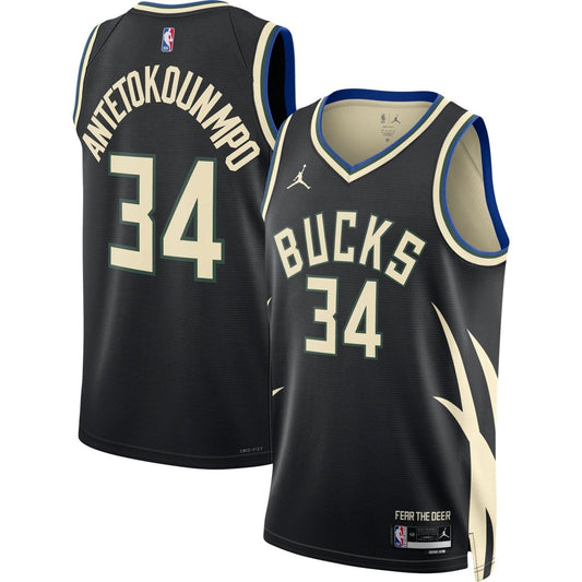 GIANNIS ANTETOKOUNMPO MILWAUKEE BUCKS 2022-23 STATEMENT JERSEY - Prime Reps