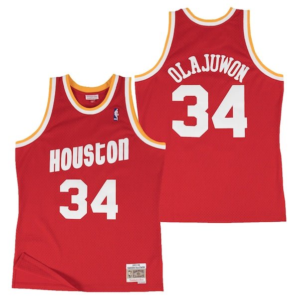 HAKEEM OLAJUWON HOUSTON ROCKETS THROWBACK JERSEY - Prime Reps