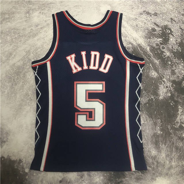 JASON KIDD NEW JERSEY NETS THROWBACK JERSEY (HEAT APPLIED) - Prime Reps