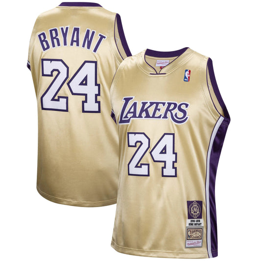 KOBE BRYANT LOS ANGELES LAKERS GOLD JERSEY - Prime Reps