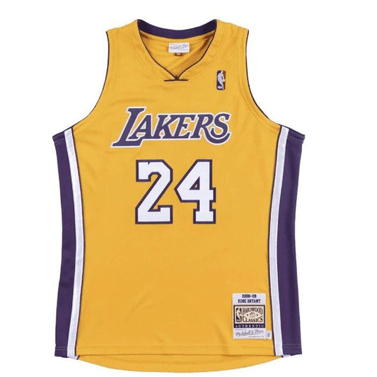 KOBE BRYANT LOS ANGELES LAKERS THROWBACK JERSEY (HEAT APPLIED) - Prime Reps