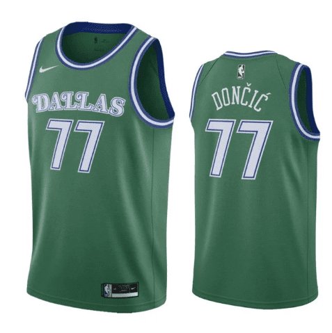 LUKA DONCIC DALLAS MAVERICKS THROWBACK JERSEY - Prime Reps