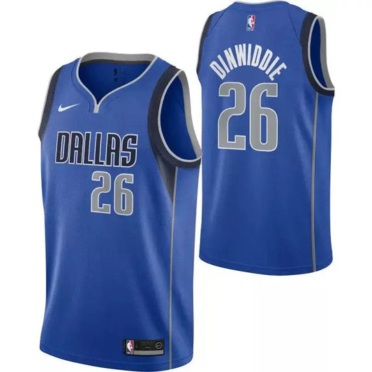 SPENCER DINWIDDIE DALLAS MAVERICKS ICON JERSEY - Prime Reps